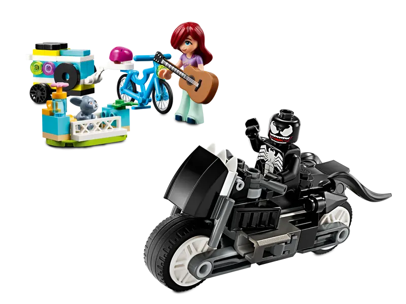 Lego Mobile Music Trailer & Venom Street Bike Combo