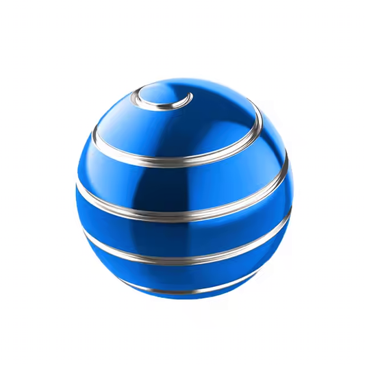 Spherical Kinetic Spinner, Blue