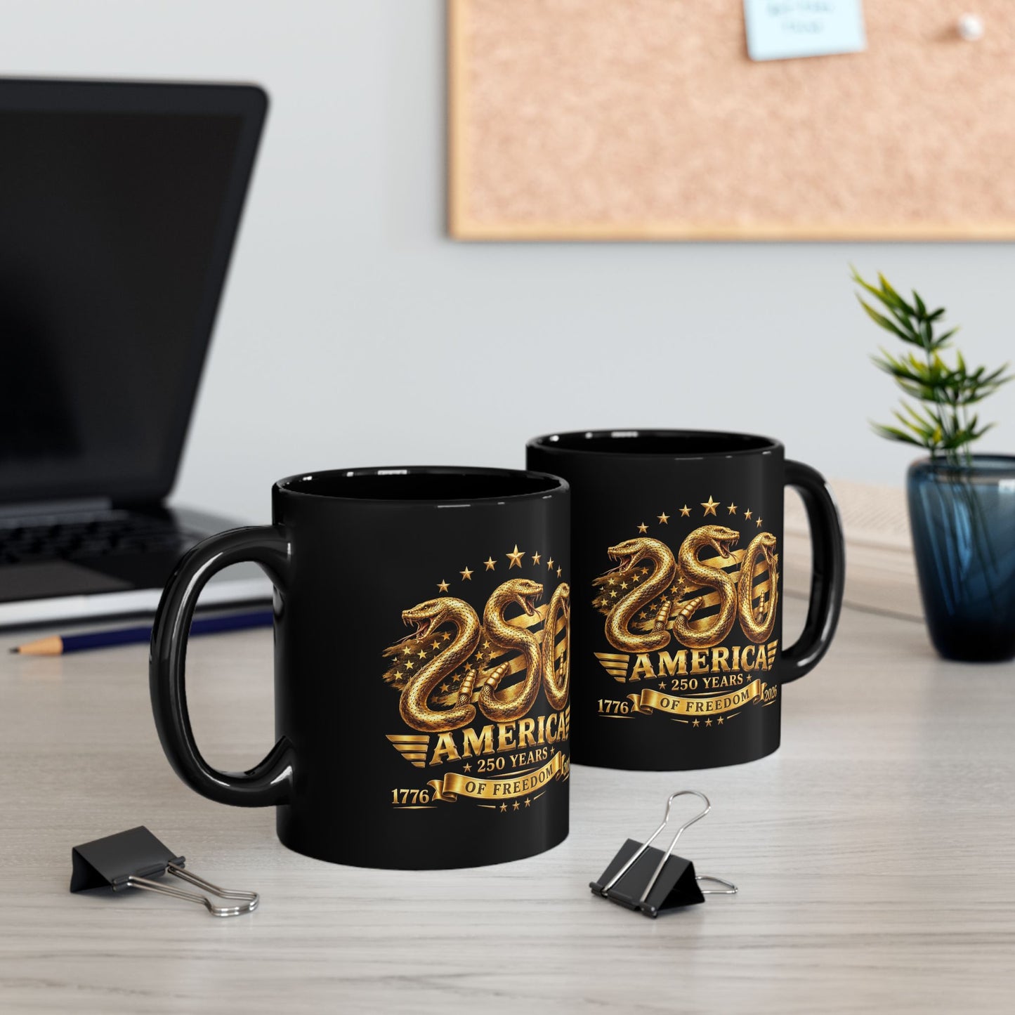 America 250 Gold Emblem Mug – 250 Years of Freedom Commemorative Mug (1776–2026)
