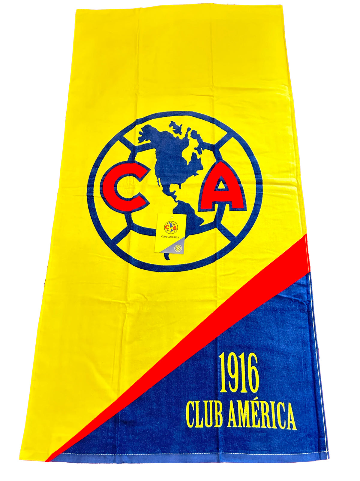 Club America Soccer Luxury Plush Throw Blanket 50x60 inch and Lightweight 100% Cotton Towel 30x60 in