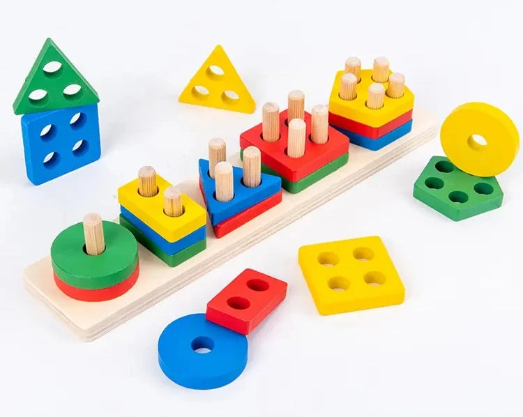 Wooden Montessori Stacking Toy