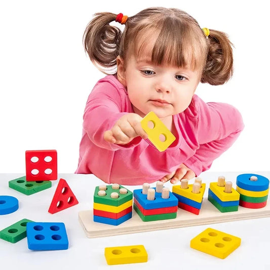 Wooden Montessori Stacking Toy