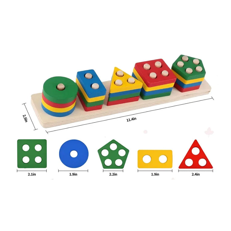 Wooden Montessori Stacking Toy