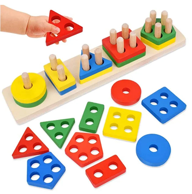 Wooden Montessori Stacking Toy