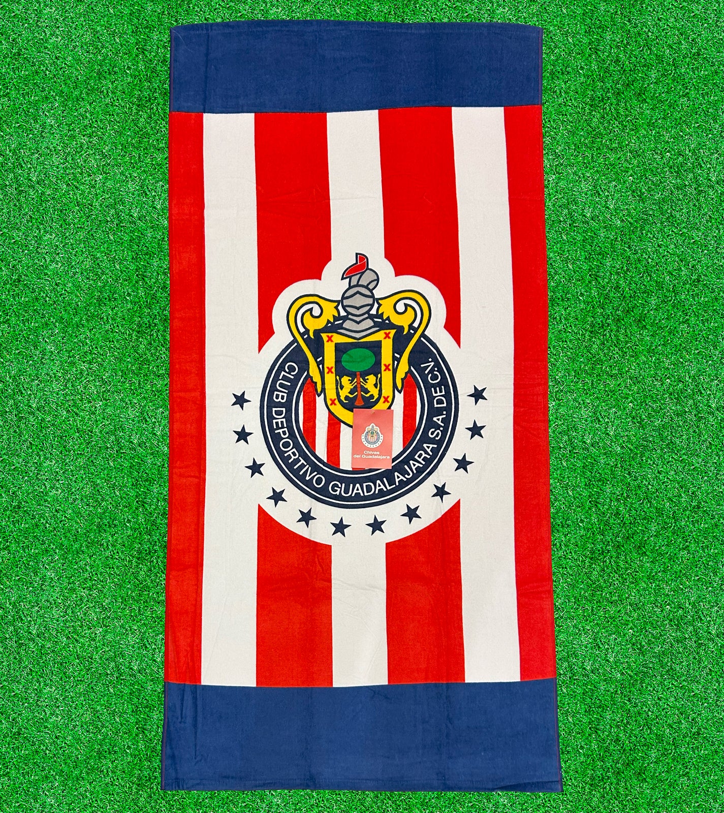 Chivas Soccer Luxury Plush Throw Blanket 50x60 inch and Lightweight 100% Cotton Towel 30x60 in